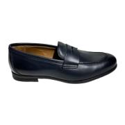 Blauwe Leren Mocassins Instappers Marechiaro 1962 , Blue , Heren