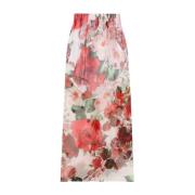 Witte Semi-Transparante Rechte Rok Dolce & Gabbana , Multicolor , Dame...