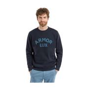 Klassieke Sweatshirt in Marineblauw Armor-Lux , Blue , Heren