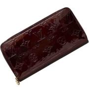 Pre-owned Leather wallets Louis Vuitton Vintage , Red , Dames