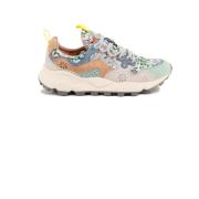 Groene Bloemen Sneakers Modern Ontwerp Flower Mountain , Multicolor , ...