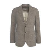 Bruine Blazer Easy Jacket Stijl Circolo 1901 , Brown , Heren