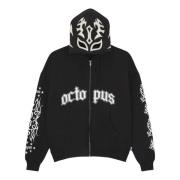 Lucha Libre Zip Hoodie Octopus , Black , Heren