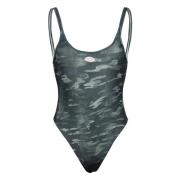 Militaire Stijl Badpak Ut-body-utlt Diesel , Gray , Dames