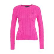 Roze Kabeltrui Ss25 Polo Ralph Lauren , Pink , Dames