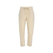 Beige Wolmix Casual Broek Semicouture , Beige , Dames