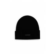 Luxe Cashmere Cap, Machinewasbaar Calvin Klein , Black , Heren