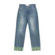 Stijlvolle Denim Jeans voor Mannen Valentino Garavani , Blue , Dames