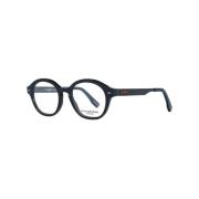 Zwarte Ronde Hoorn Optische Frames Ermenegildo Zegna , Black , Heren