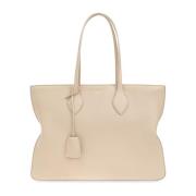 Leren shopper tas Salvatore Ferragamo , Beige , Dames