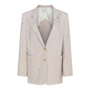 Roze Blazer met Kleurrijke Details Alysi , Pink , Dames