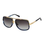 Goud Blauw Swirl Zonnebril Mach-One Dita , Yellow , Unisex