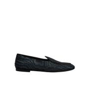 Blauw & Zwart Slip-On Loafers Dolce & Gabbana , Blue , Heren