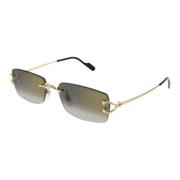 Stijlvolle zonnebril voor chique look Cartier , Yellow , Unisex