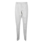 Casual Katoen Elastaan Broek Briglia , White , Heren