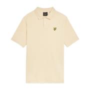 SS Polo Shirts Crepe Polo Shirt Lyle & Scott , Beige , Heren