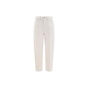 High Waisted Skinny Jeans Mother , Beige , Dames