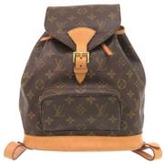 Pre-owned Canvas backpacks Louis Vuitton Vintage , Brown , Dames