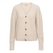 Trui met kabelbreipatroon &Co Woman , Beige , Dames