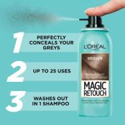L’Oréal Paris Magic Retouch Medium Brown Root Concealer Spray Trio Bun...
