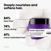 L'Oréal Professionnel Keratin Alpha Sleek Hair Mask Anti Frizz & Smoot...