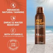 Piz Buin Tan and Protect Spray SPF 15 150ml