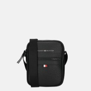 Tommy Hilfiger Essential PU mini reporter crossbody tas black