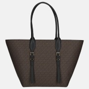 Michael Kors Moore buckle shopper brown/blk