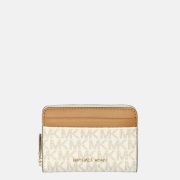 Michael Kors Jet Set portemonnee S vanilla/acorn