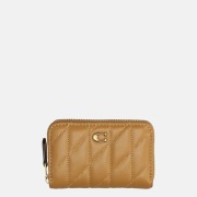 Coach quilting portemonnee small honey brown