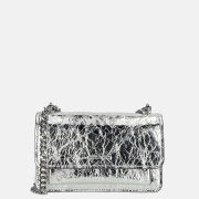 Michael Kors Claire schoudertas silver