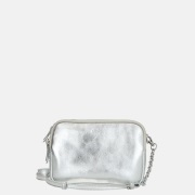 Loulou Essentiels Emilie crossbody tas silver