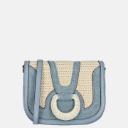 Laurent David crossbody tas light blue