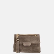 Charm London Elisa crossbody tas donkertaupe