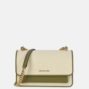 Michael Kors Claire schoudertas safari green