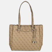 Guess Katya multi comp tote shopper latte logo