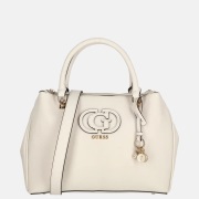 Guess Calebra Hobo Status Satchel handtas off white
