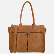 Bear Design laptop shopper 15 inch cognac