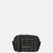 Valentino Bags Tweed crossbody tas nero/multicolour