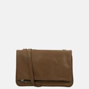 Aunts and Uncles Jamie's Orchard Raspberry crossbody tas desert taupe