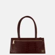 Nikkie Lapaz handtas zipper croco wine