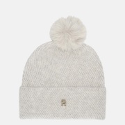Tommy Hilfiger Pom Pom muts lurex grey whisper