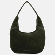 Hide & Stitches Brazos buideltas suede olijfgroen