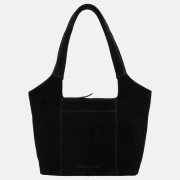 Hide & Stitches Brazos shopper M suede zwart
