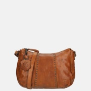 Bear Design crossbody tas studs cognac