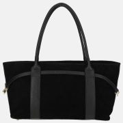 Charm London shopper suede zwart