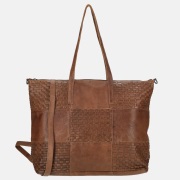 Enrico Benetti Sicily shopper cognac