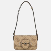 Guess Janie convertible crossbody tas latte logo