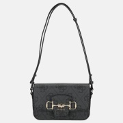 Guess Janie convertible crossbody tas coal logo