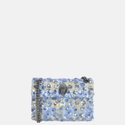 Kurt Geiger Kensington schoudertas sequins mini boucle blue pale
